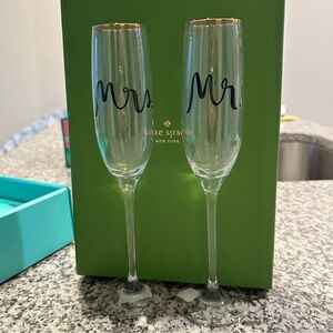 Kate Spade Bridal Party Champagne Flutes